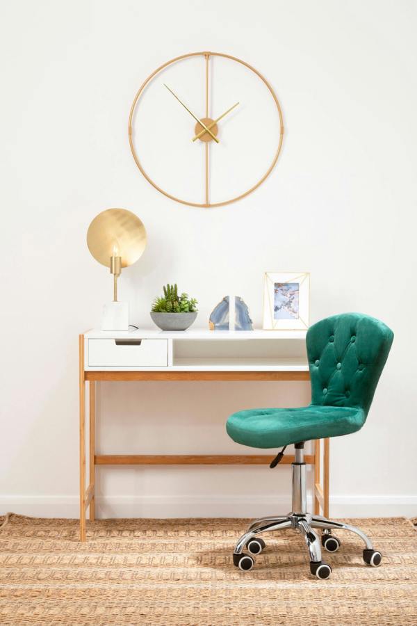 Interiors by Premier Saramis Table Lamp With White Marble Base