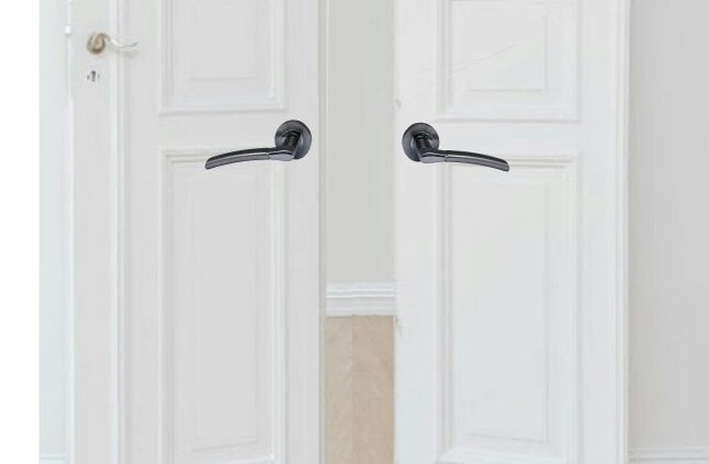 EDH Door Hardware Epsom Chrome Satin Internal Door Handles