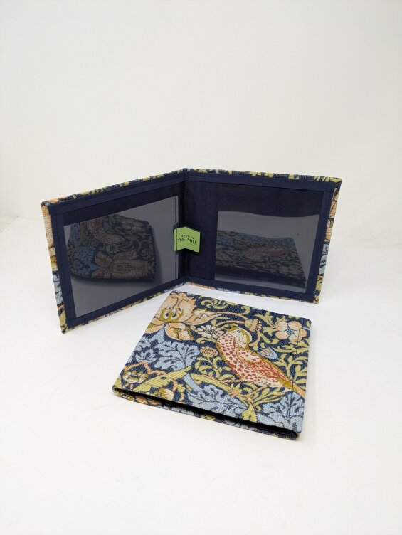Made in the Mill Blue Badge Permit Holder - William Morris design Strawberry Thief