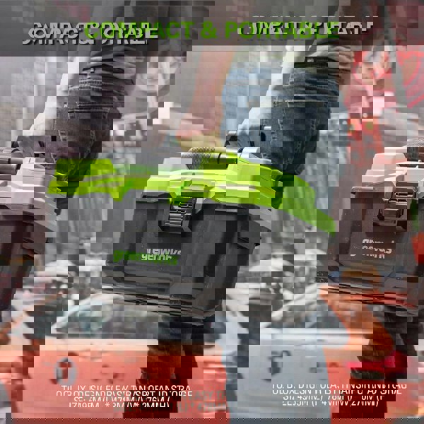 Greenworks 24V Cordless Wet/Dry Vacuum Cleaner Excludes Battery and Charger