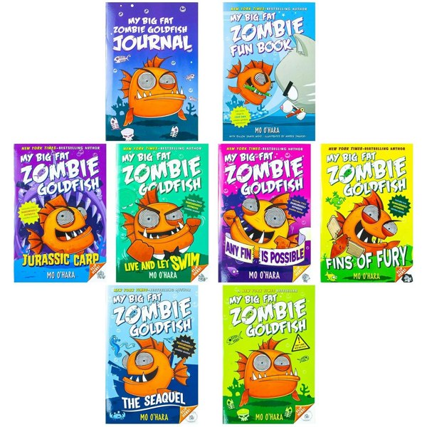 Square Fish My Big Fat Zombie Goldfish Boxed Set 8 Books Collection by Mo O'Hara