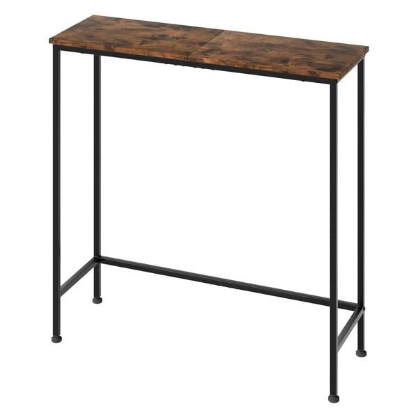 Levede Narrow Console Table Slim Entryway Hallway Sofa Table Display Shelf Wood Steel