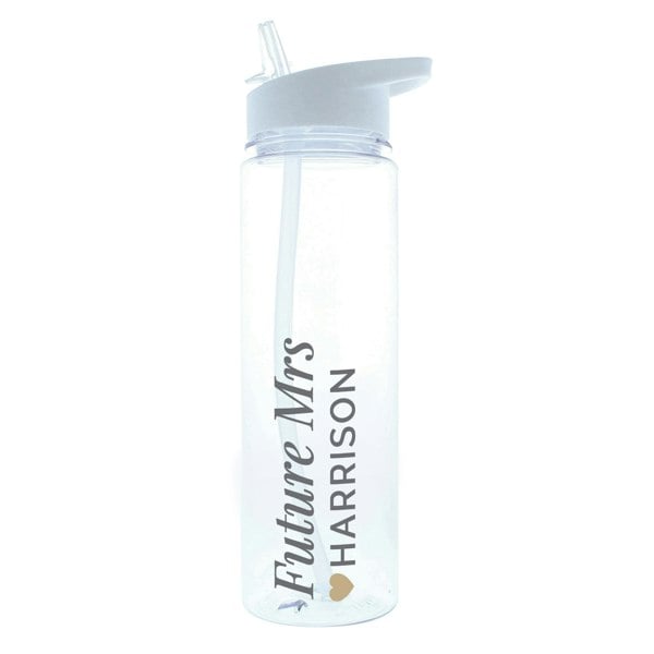 Personalised Memento Company Personalised Gold Heart Water Bottle