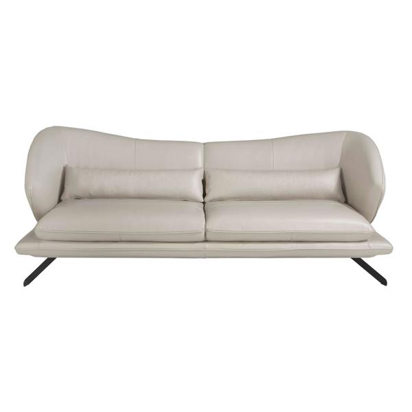 Angel Cerdá Taupe grey leather sofa 6145/6146