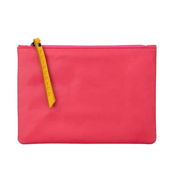 PRIMEHIDE Large Size Leather Zip Pouch