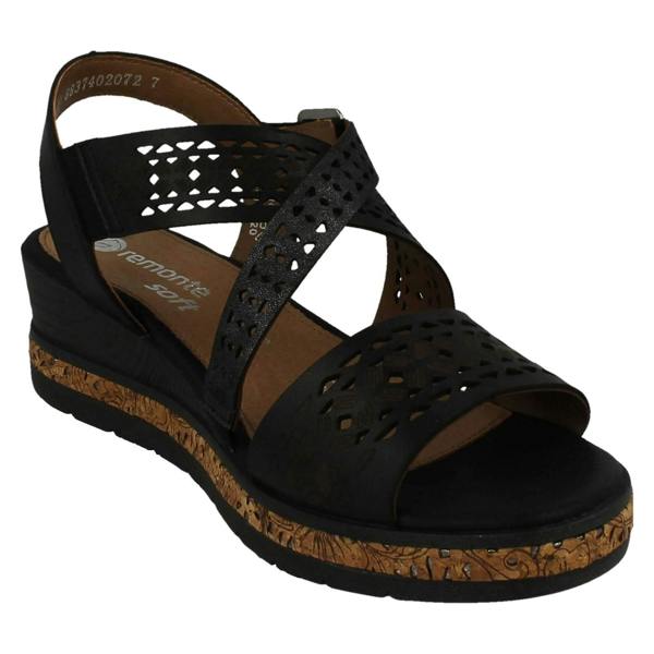 Remonte Ladies Remonte Streppy Wedge Heel Sandal D3069