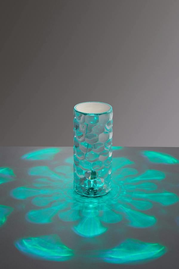 Living and Home Crystal Diamond RGB LED Table Lamp with Remote Control