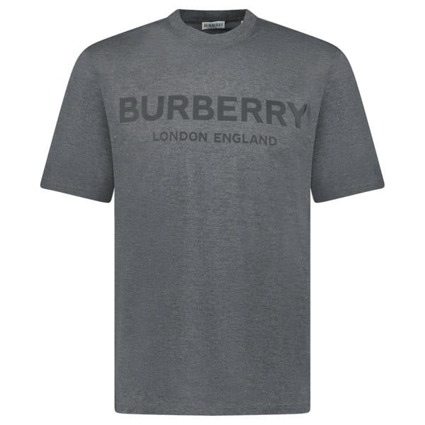 Burberry 'Ellison' Logo Print T-Shirt Grey - chancefashionco