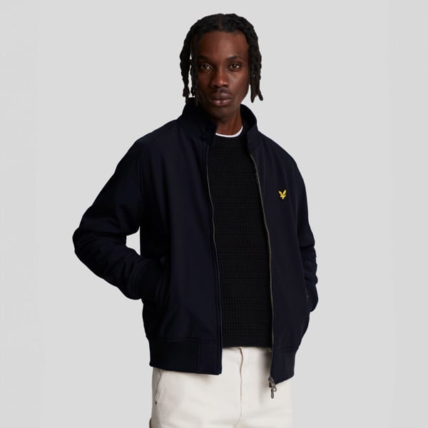 Lyle & Scott Softshell Harrington Jacket - Dark Navy