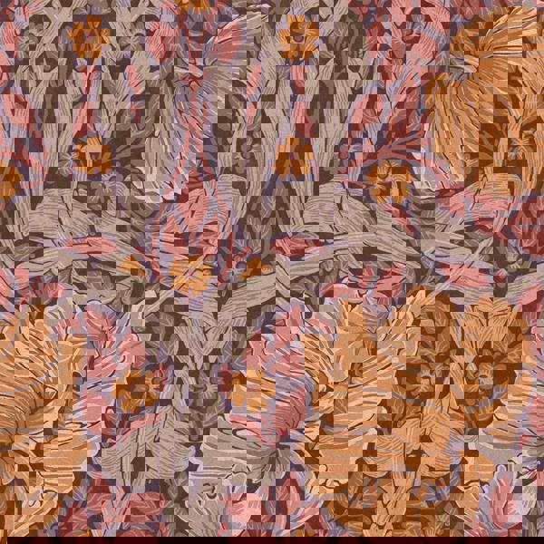 William Morris At Home Pimpernel Wallpaper | Plum