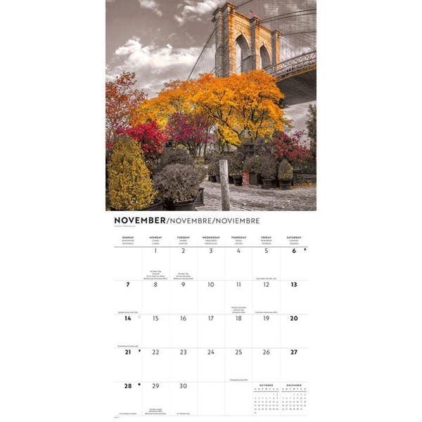 New York Lux Calendar 2027, Wall Calendars, Month To View, Travel, Gift