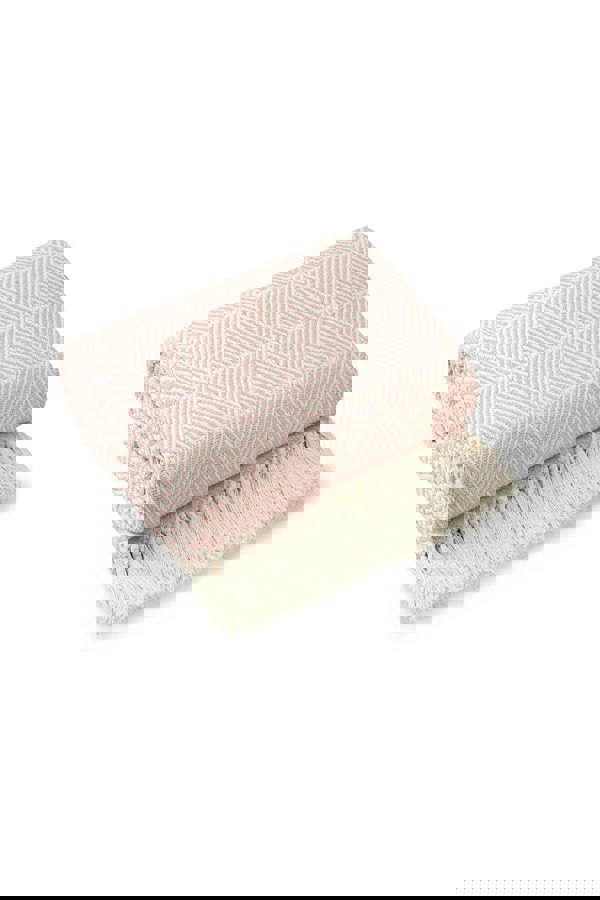 Emma Barclay Zahra Blush Pink Blanket/Throw