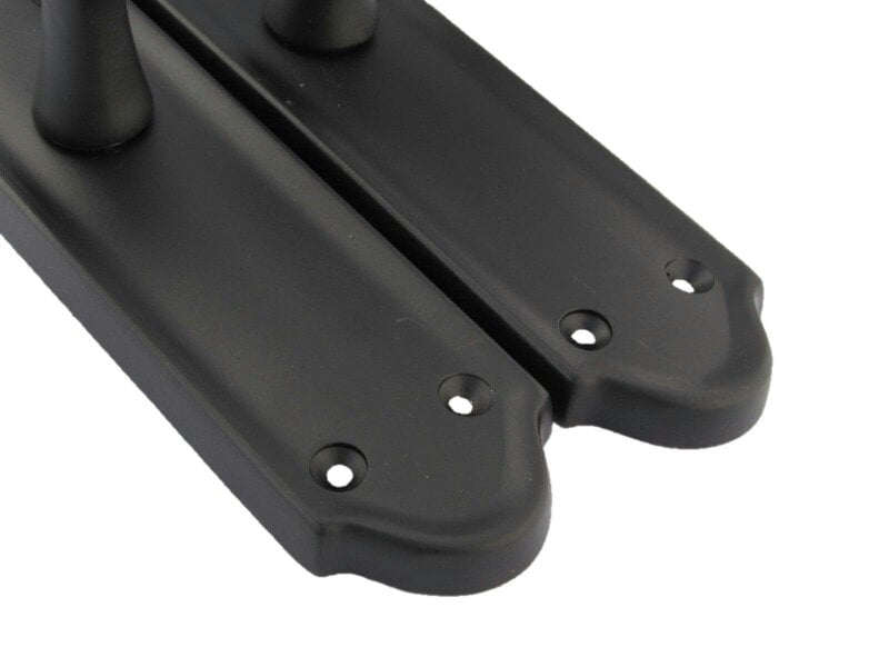 EDH Door Hardware Matt Black Internal Door Handles Ashford Style Lever Latch Handles and Latch