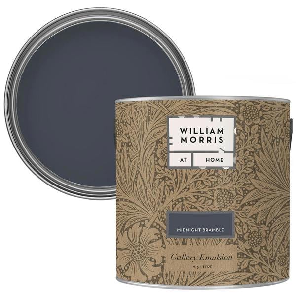 William Morris At Home Midnight Bramble Gallery Emulsion 2.5L Emulsion Paint