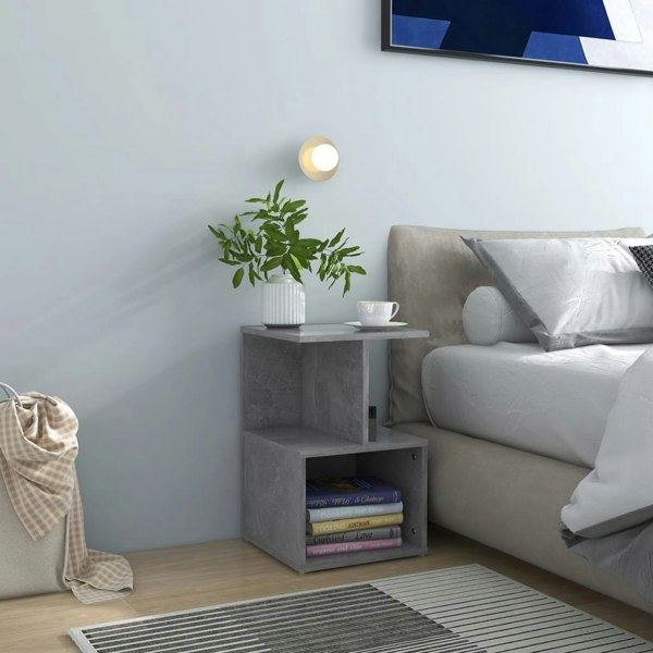 Berkfield Bedside Cabinets 2 pcs Concrete Grey 35x35x55 cm Engineered Wood