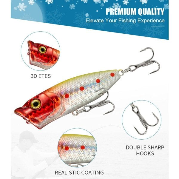 Leaper 24-piece Christmas Countdown Fishing Set