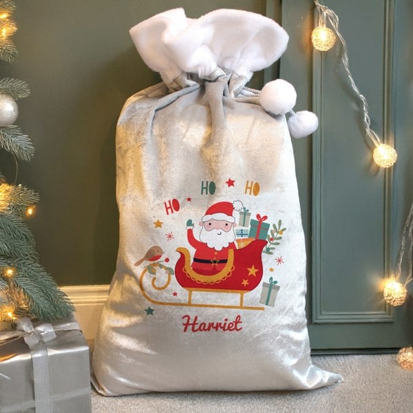 Personalised Memento Company Personalised Santa Sleigh Christmas Sack