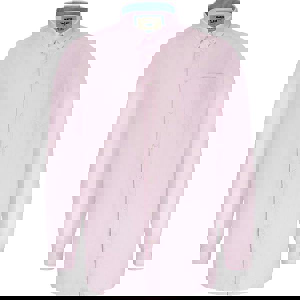 Duke Mens D555 Richard Oxford Kingsize Long-Sleeved Shirt - Pink - 