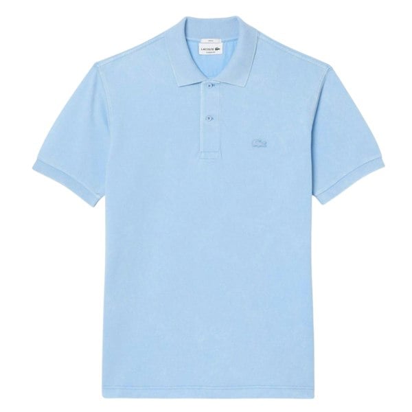 Lacoste Unisex Adult Orginal L.12.12 Washed Classic Polo Shirt - Light Blue