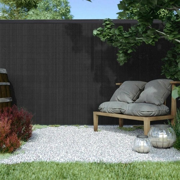 Dark Grey Garden Fence Outdoor Privacy Screen Fences Living and Home