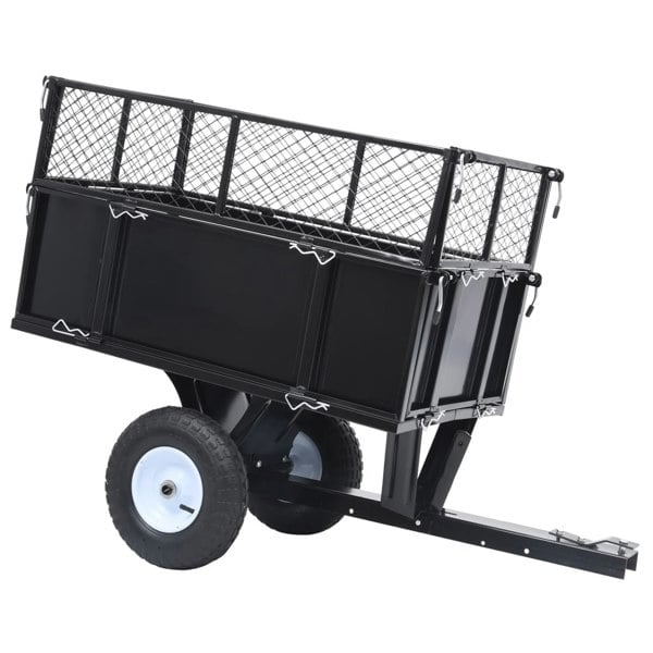 Berkfield Tipping Trailer for Lawn Mower 150 kg Load