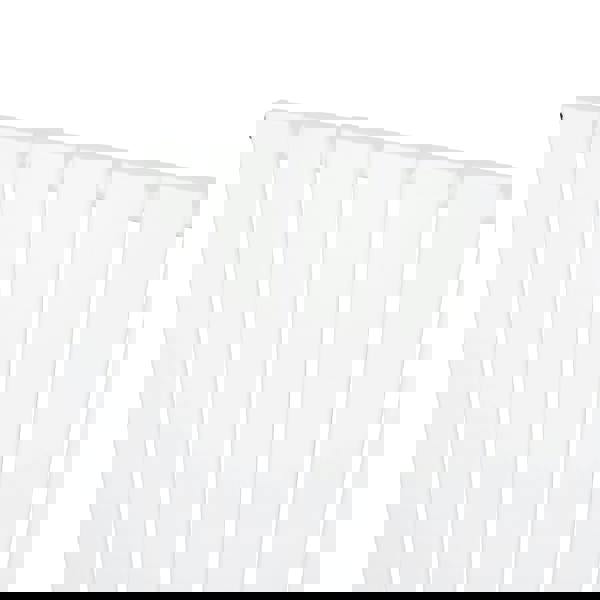 Flat single column radiator in white, 600 x 700mm, featuring sleek vertical panels and a smooth, modern finish for efficient heating