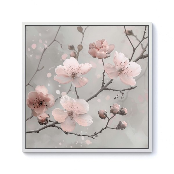 Warren Reed Delicate Spring Blossom Framed Canvas