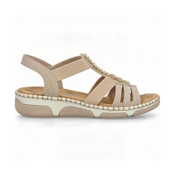 Rieker 66201 Slingback Sandals   in  Light Brown