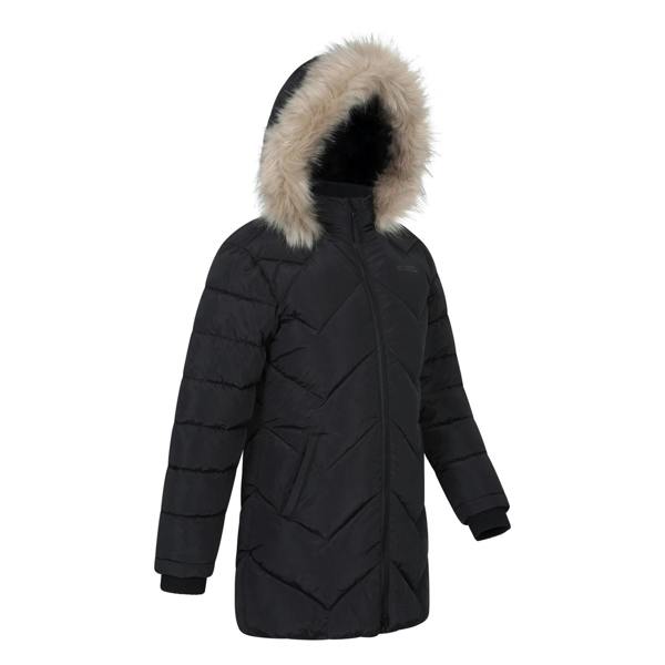 Mountain Warehouse Childrens/Kids Galaxy Water Resistant Padded Jacket - Black - 