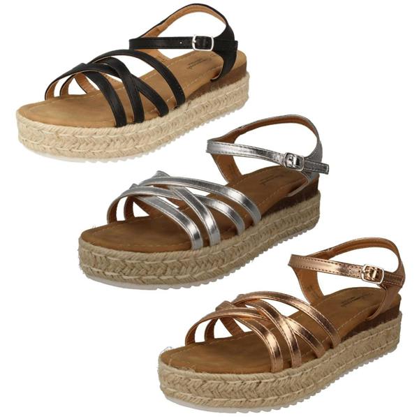 Savannah Ladies Savannah Flatform Sandals F12093