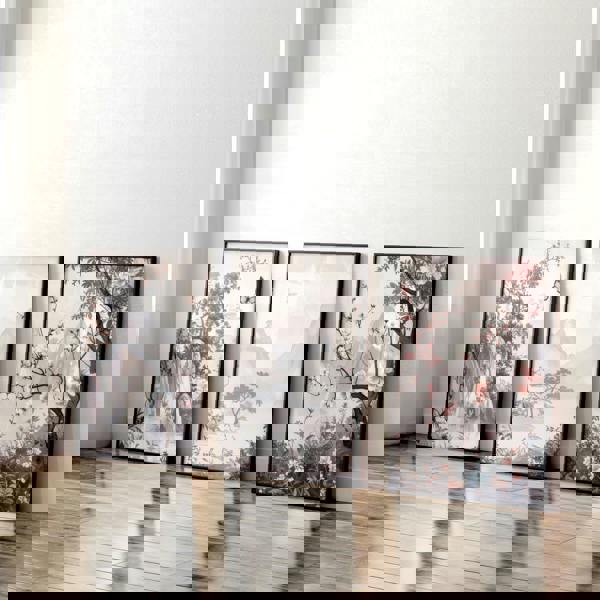 Living Room Picture Wall | Set of 3 Chinoiserie Wall art Prints