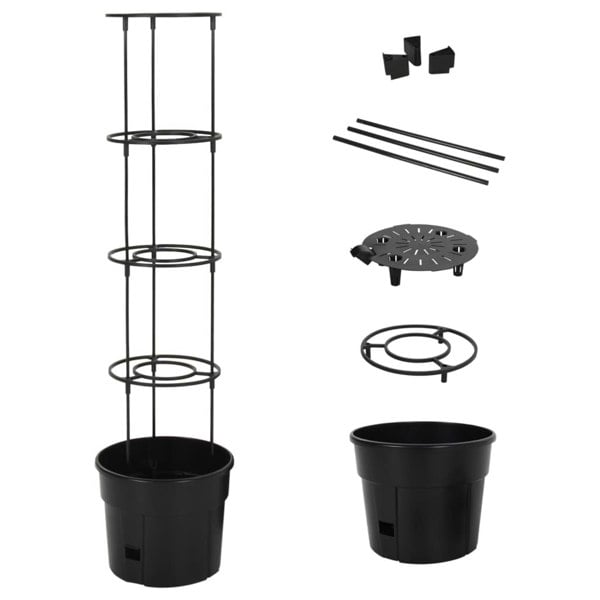 Berkfield Tomato Grower Anthracite �_�”�_29.5x115 cm Polypropylene