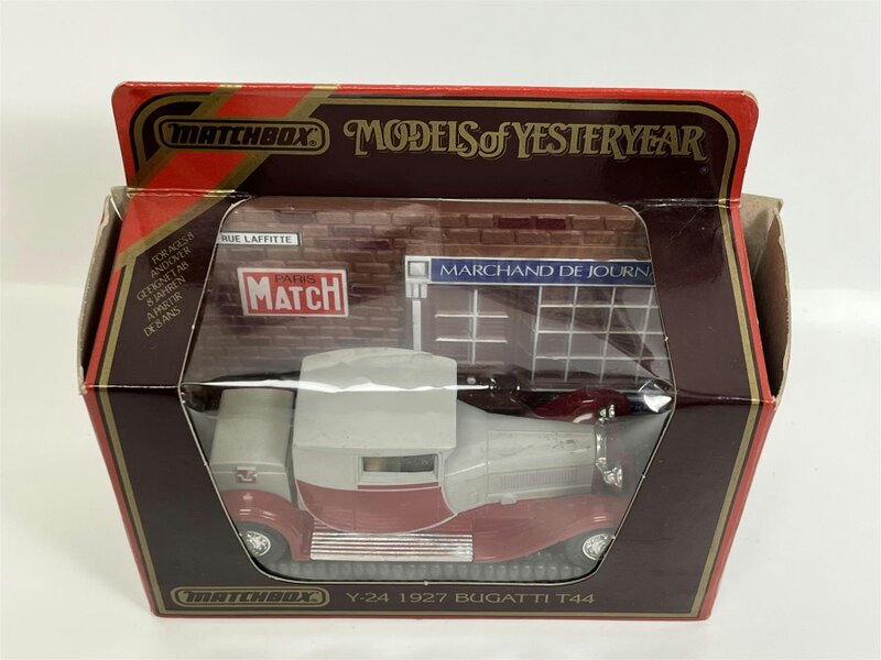 MCSlots Bugatti T44 1927 1:38 Scale Models of Yesteryear Matchbox Y24D S6