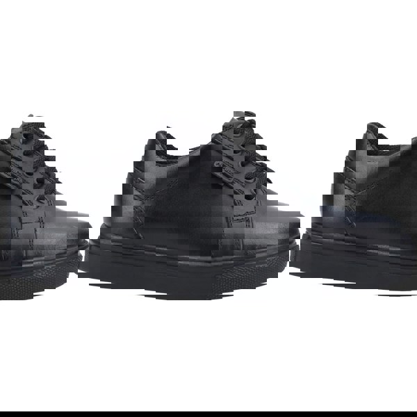 Hush Puppies Sam Junior Leather Boys's Black Lace-Up Shoes