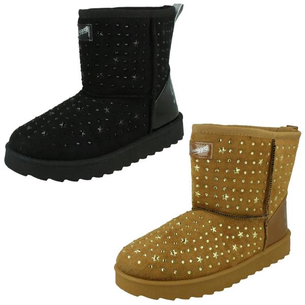 Pineapple Girls Pineapple Boots With Star Detailing H4200