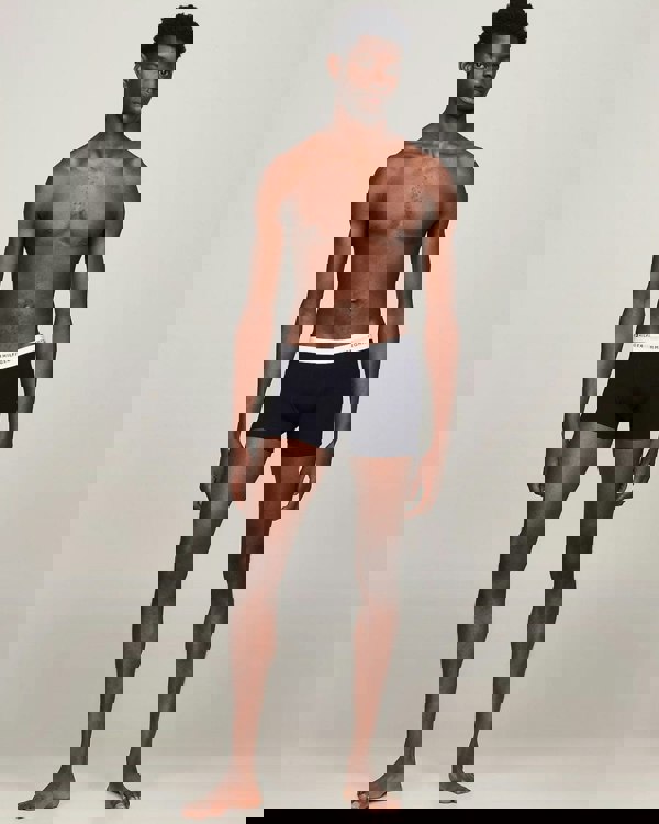 Tommy Hilfiger 3 Pack Mens Contrast Trunks - Desert Sky/Desert Sky/Desert Sky