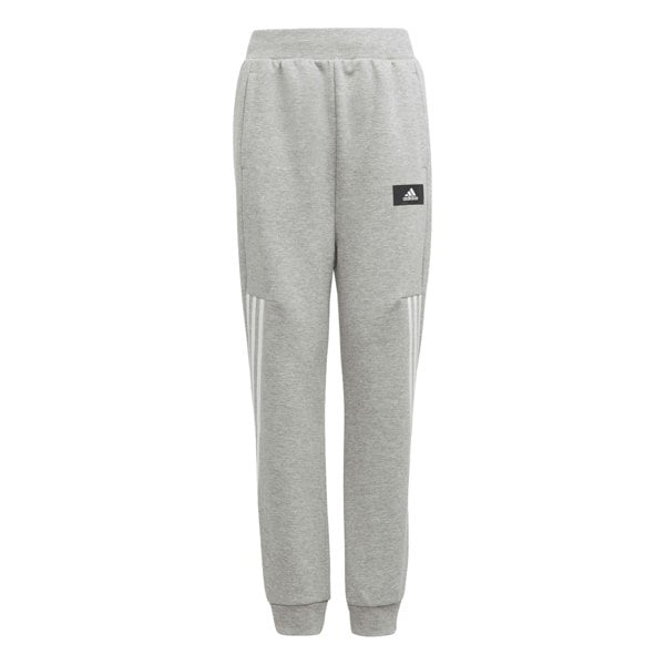 Adidas Childrens/Kids Future Icons 3 Stripes Tapered Leg Jogging Bottoms - Grey