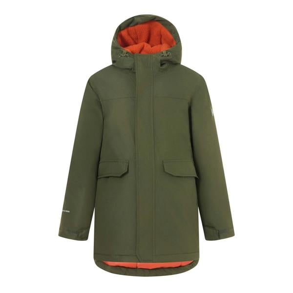 Regatta Childrens/Kids Farbank II Waterproof Insulated Jacket - Dark Khaki/Rooibos Tea - 