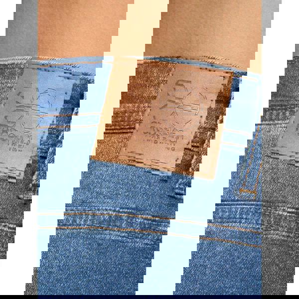 Crosshatch Mens Malcom Slim Jeans - Stonewash - 