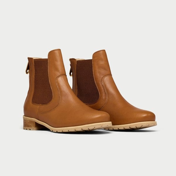 Calla Alice Boots - Tan Leather