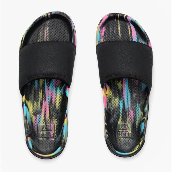 Reef TAILSLIDE Sliders   in  Black