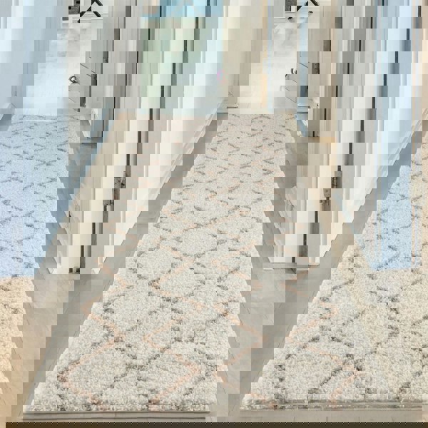 Ivory Beige colours Moroccan rug High Quality Suitable for Floor heating