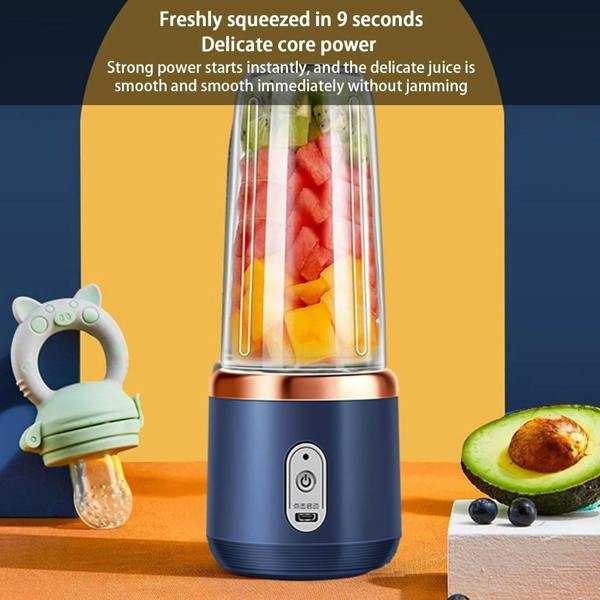 Dyzi Portable Blender Dual Cups 13.4oz Fruits and Vegetable Juicer