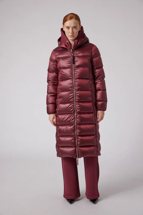 Parajumpers Leah Red Long Down Jacket