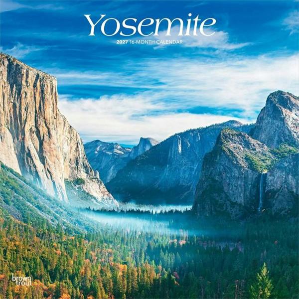 Yosemite Calendar 2027, Wall Calendars, Month To View, Travel, Gift