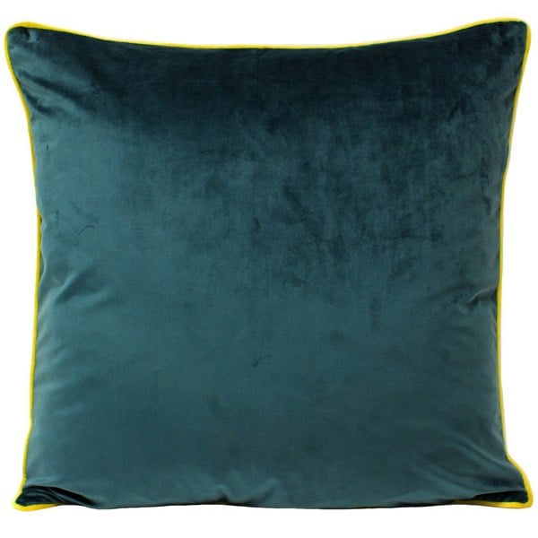 Paoletti Meridian Cushion Cover - Teal/Yellow