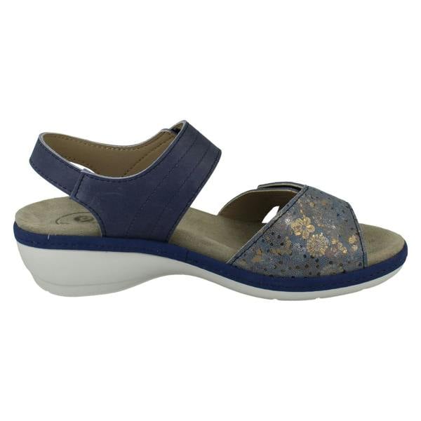 DB Shoes Ladies DB Shoes Double Strap Variable Fit Sandals Rosefinch