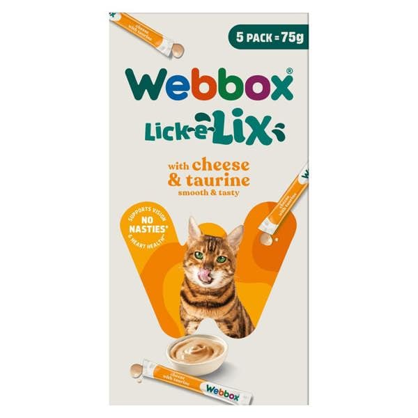 Webbox Lick-e-Lix Cheese & Taurine Cat Treats