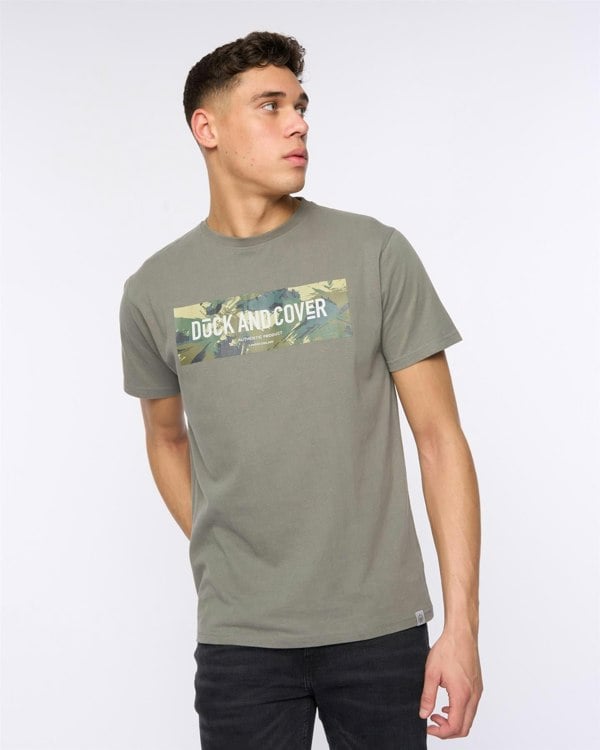 Duck and Cover Wayfirth T-Shirt - Olive