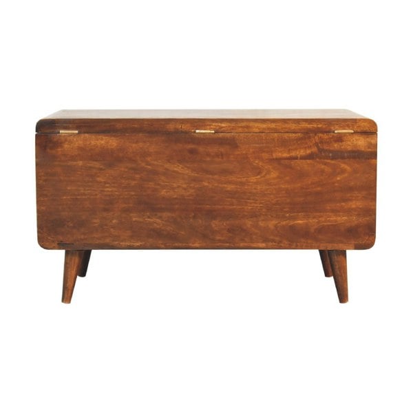 Artisan Furniture Curved Chestnut Blanket Box